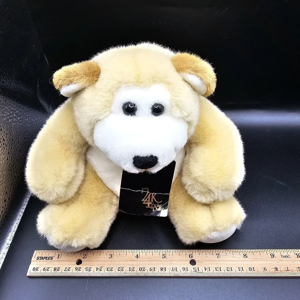 Vintage 1991 24K Polar Puff ‎ Jonah Teddy Bear 6.5